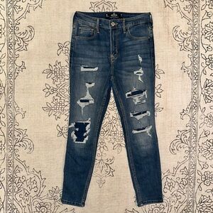 Hollister High-Rise Crop Skinny Jeans